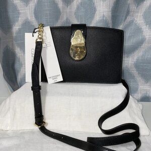 Calvin Klein The Statement Series Lock Black with Gold hardware, NWT